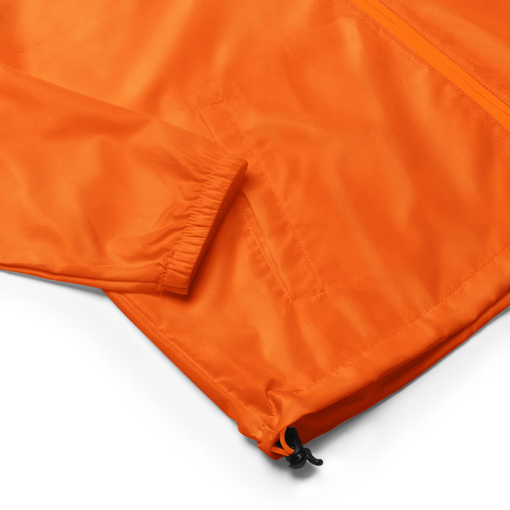 Safety clearance orange windbreaker